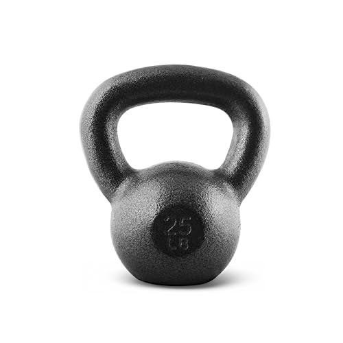 CAP Barbell Black Cast Iron Kettlebell | 25 Pounds - Image 1