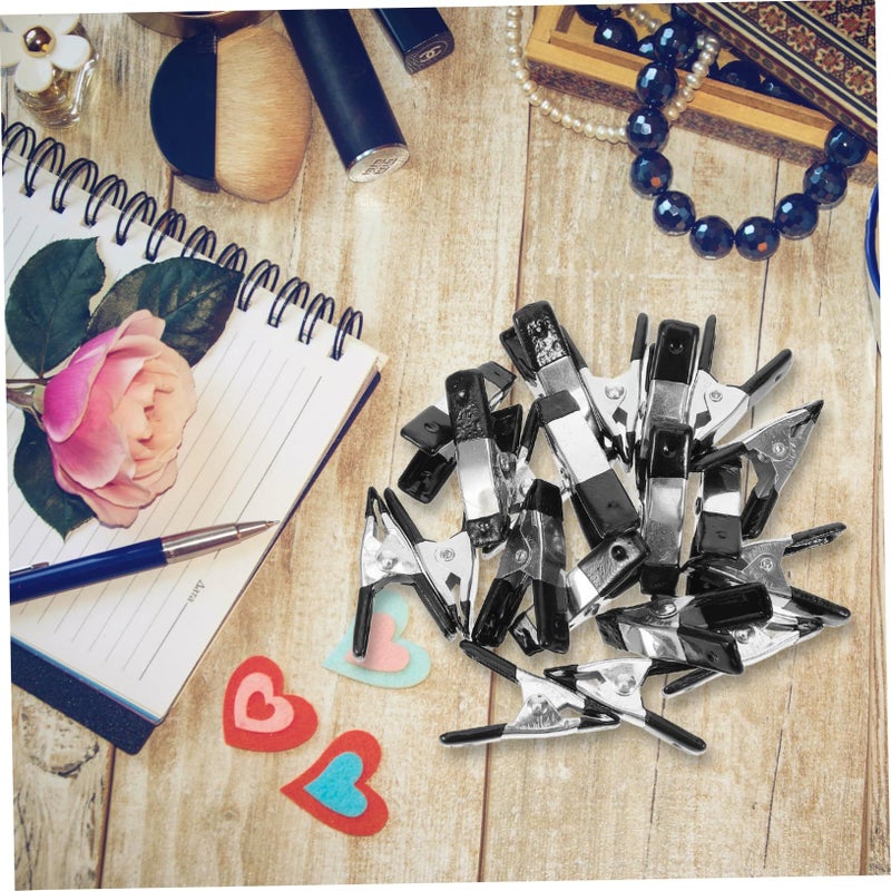 Garneck 20pcs Heavy Duty Spring Clamps with Black Coating for Photography Woodworking - Image 5