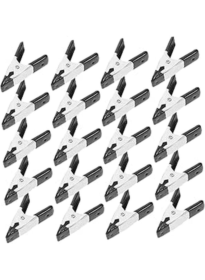 Garneck 20pcs Heavy Duty Spring Clamps with Black Coating for Photography Woodworking - Image 1