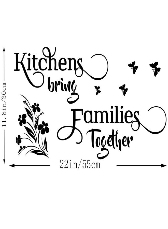 Fencosyn Kitchens Bring Families Together Kitchen Wall Decor Stickers Vinyl Art Mural Home Decoration Quotes - Image 3