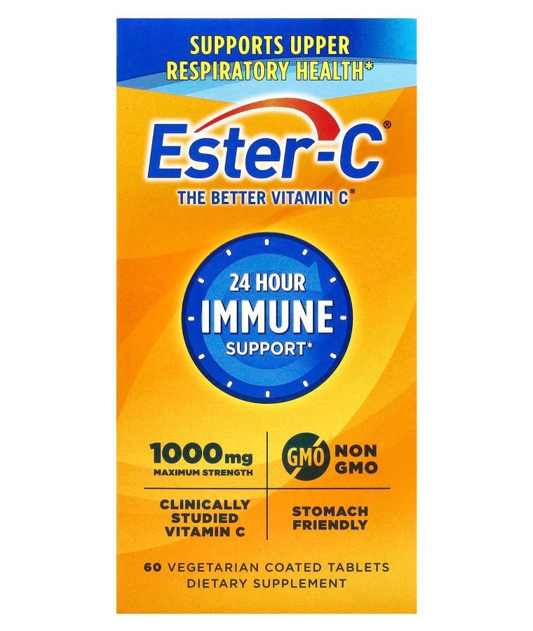 24 Hour Immune Support 1000 mg 60 Vegetarian Coated Tablets