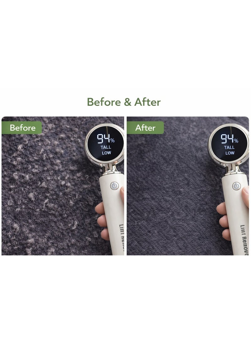 Eworld Rechargeable 2-in-1 Fabric Shaver & Lint Remover with Digital LED Display, Type-C Fast Charging, Extra Blade & Lint Roller, for Clothes, Sweaters, Abaya, Blankets, Sofa Furniture & Bedding - Assorted Colors - Image 5