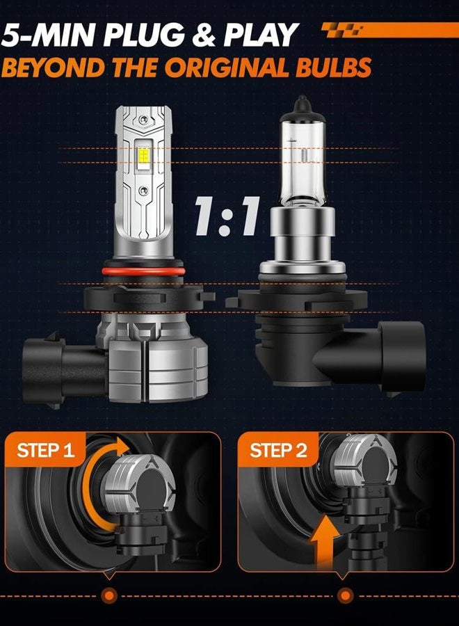 SEALIGHT H10 9140 9145 LED Fog Light Bulbs or DRL, 10000LM 6500K Cool White, 9040 9045 Fog Light LED Bulbs 24W 5530 CSP Chips, Front Fog Lamps for car, trucks, Non-polarity, Pack of 2 - Image 5