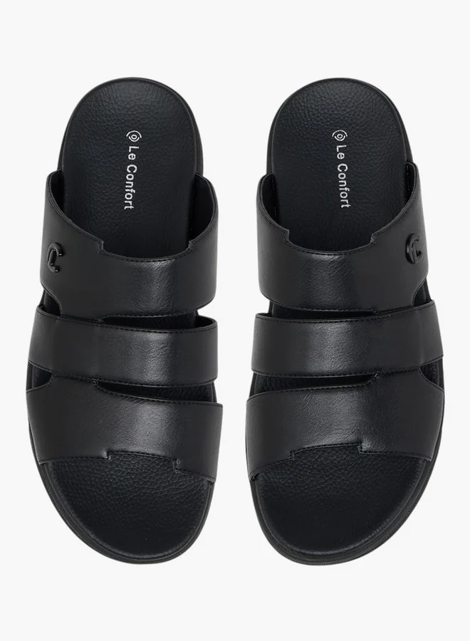 لو كونفورت Men Solid Slip-On Comfort Sandals