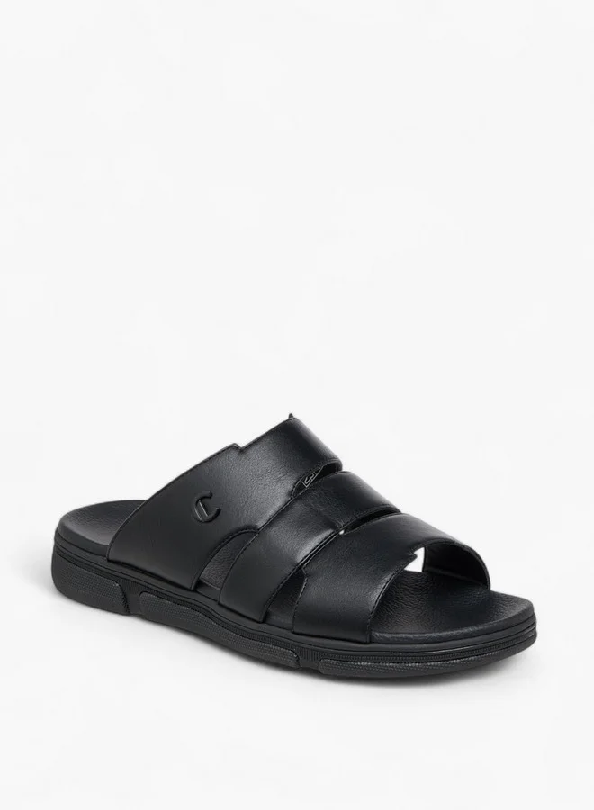 لو كونفورت Men Solid Slip-On Comfort Sandals