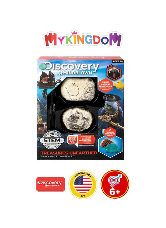 Discovery Mindblown Toy Excavation Kit Mini Treasure 2Pc  - Image 3