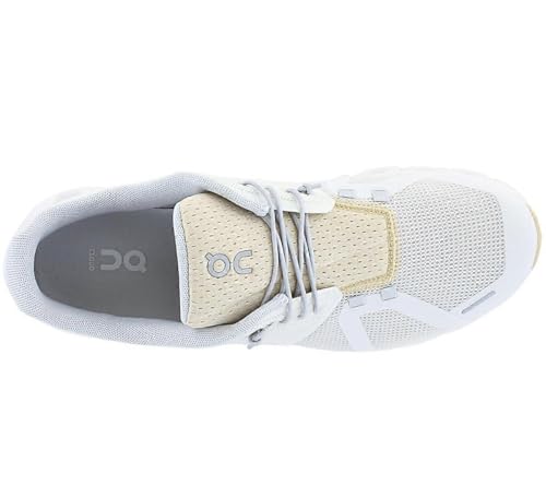 On Men's Cloud 5 Push Sneakers, Ivory/Savannah, 9.5 Medium US - Image 4