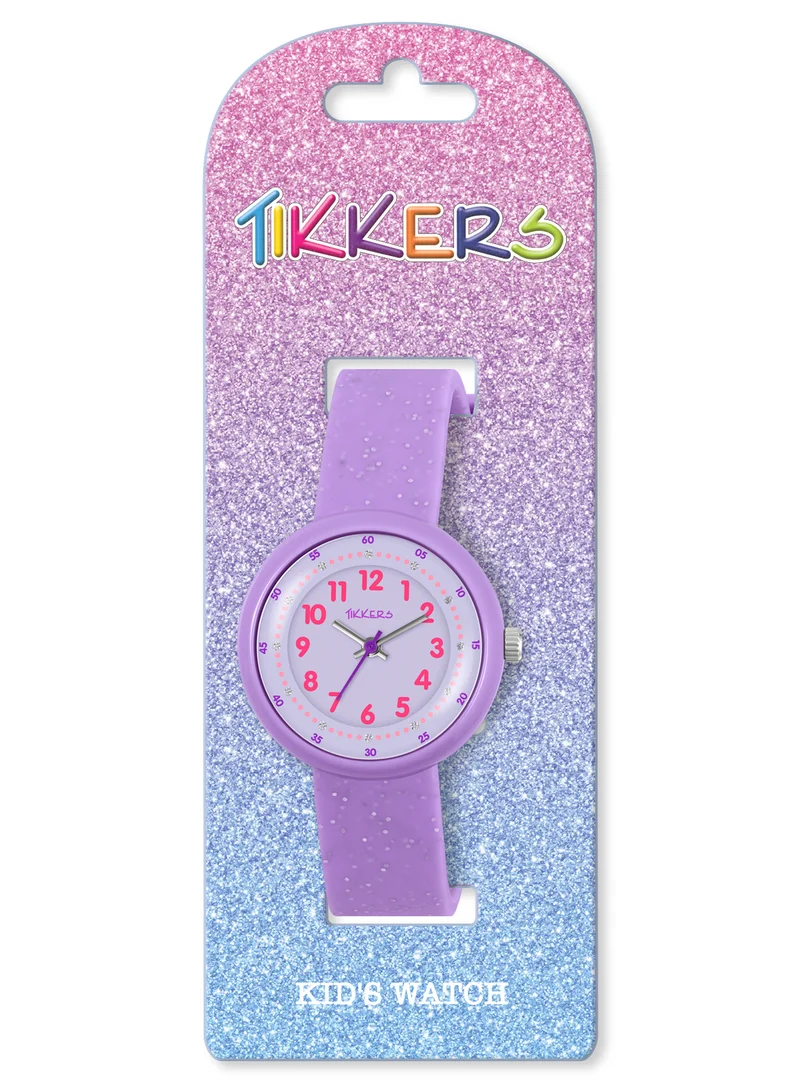 Tikkers Tikkers Purple Glitter Strap Girls Watch - ATK1102