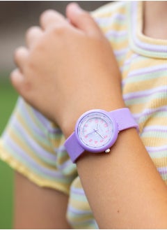 Tikkers Tikkers Purple Glitter Strap Girls Watch - ATK1102  - Image 3
