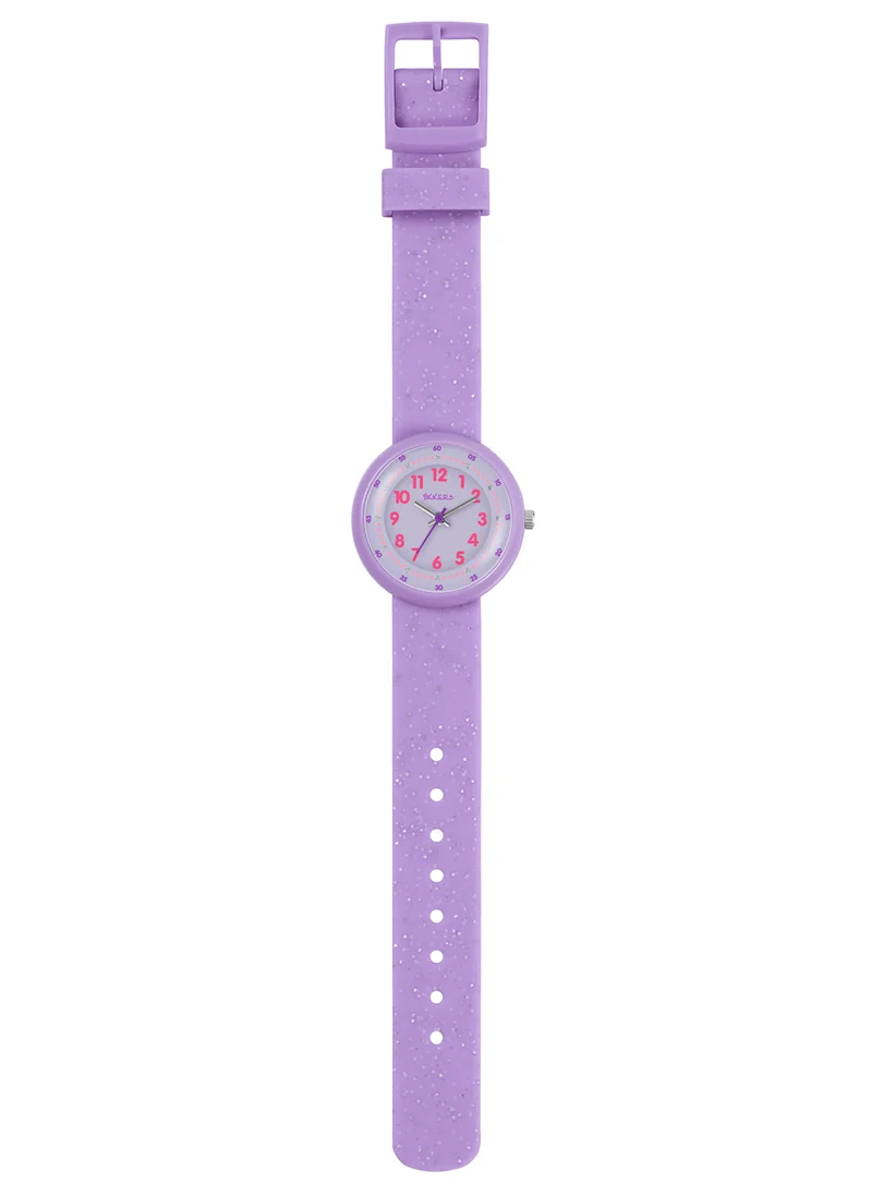 Tikkers Tikkers Purple Glitter Strap Girls Watch - ATK1102