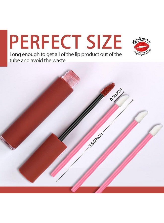 COSLUXE Lip Applicators Disposable Lip Brush, Lips Wands Applicators, Lipstick Applicators Disposable Doe Foot Applicators Lips Brush Wands Multicoloured, 100 - Pcs - Image 3