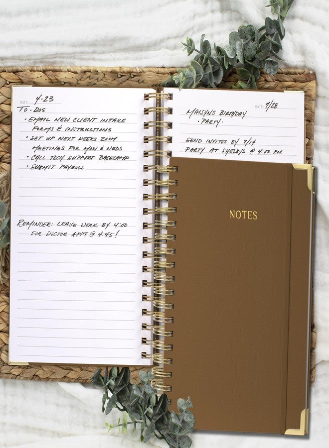 ZICOTO Aesthetic Thick Spiral Notebook Journal For Women in B5 Format - Stylish Linen Hardcover College Ruled Note Book w 300 Lined Pages - Cute Supplies For Bible Study & Staying Organized at Work or School - Image 2