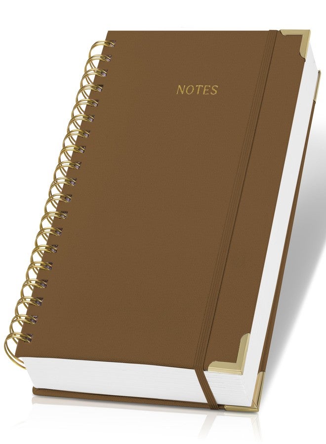 ZICOTO Aesthetic Thick Spiral Notebook Journal For Women in B5 Format - Stylish Linen Hardcover College Ruled Note Book w 300 Lined Pages - Cute Supplies For Bible Study & Staying Organized at Work or School - Image 1