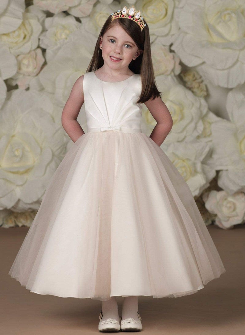 KASTWAVE Girls Crystal Tiara, Gold Birthday Crown, Rapunzel Pearl Headband, Rhinestone Princess Wig for Kids, Red Jewel Wedding Hair Accessories, Flower Girl Costume Cosplay Gift - Image 3