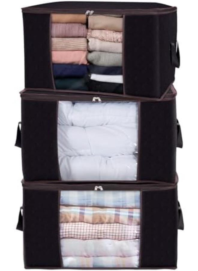 Generic - Foldable Storage Clothes Bag, Pack Of 3 - Image 1