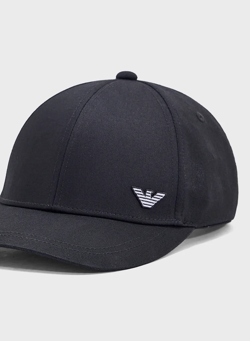 امبوريو ارماني Logo Beachwear Curved Peak Cap Cap