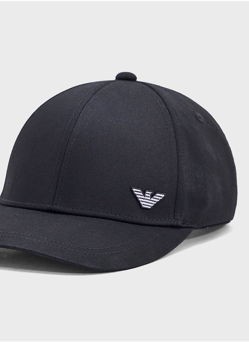 EMPORIO ARMANI Logo Beachwear Curved Peak Cap Cap  - Image 3