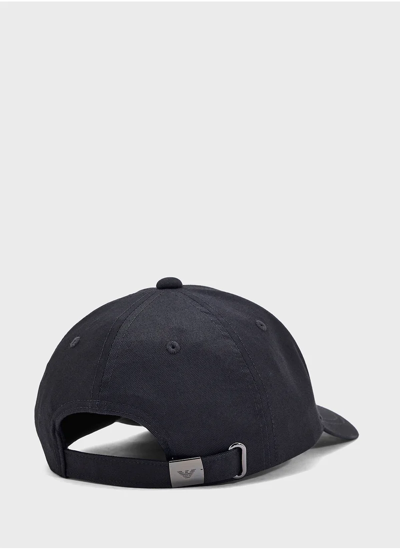 امبوريو ارماني Logo Beachwear Curved Peak Cap Cap