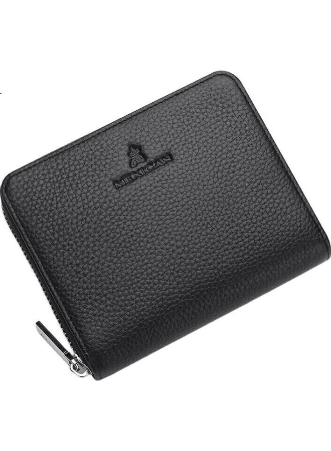 Scarecrow Card Holder For Men, Genuine Top-Grain Leather Business Card Case, Large Capacity Leather Wallet With Multiple Card Slots, Accordion Card Holder, Id Holder, Black - Image 2