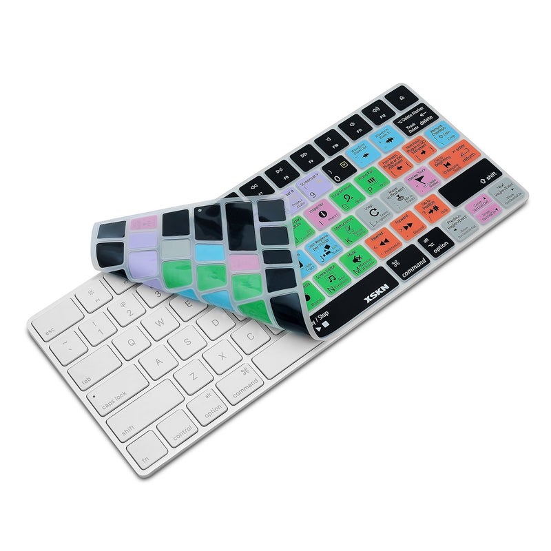XSKN أغطية لوحة المفاتيح السيليكونية المختصرة XSKN Logic Pro X 10 متوافقة مع لوحة مفاتيح Apple Magic (MLA22LL/A) تخطيط أمريكي - Image 4