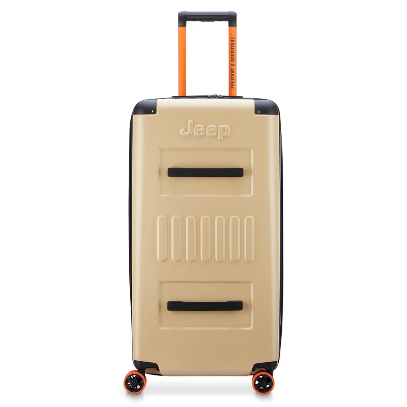 Jeep Jh002B 80 cm Hardcase 4 Double Wheel  Expandable Check-In Luggage Trunk Warm Sand