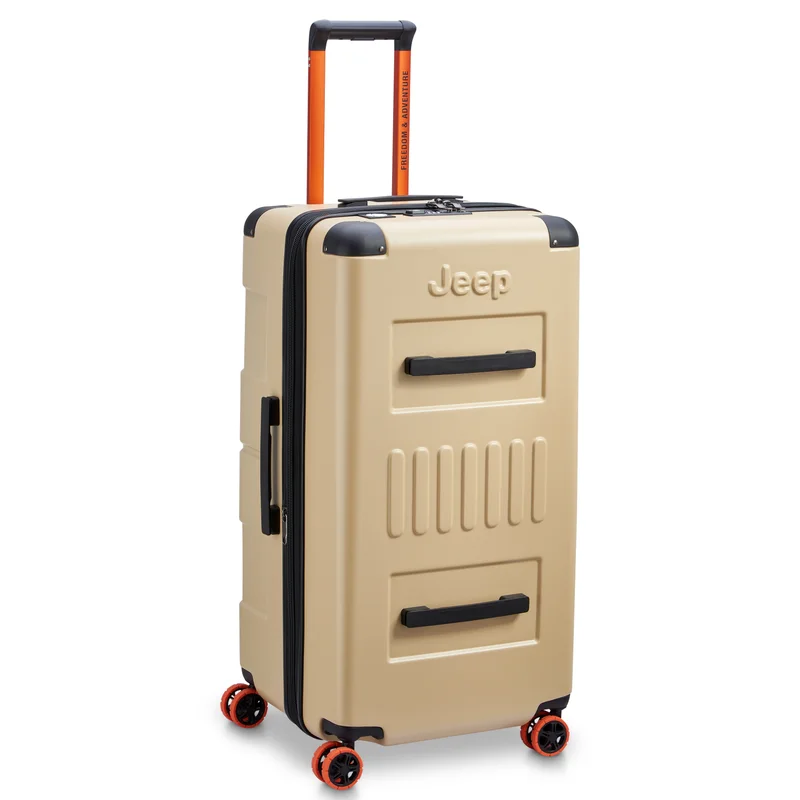 Jeep Jh002B 80 cm Hardcase 4 Double Wheel  Expandable Check-In Luggage Trunk Warm Sand