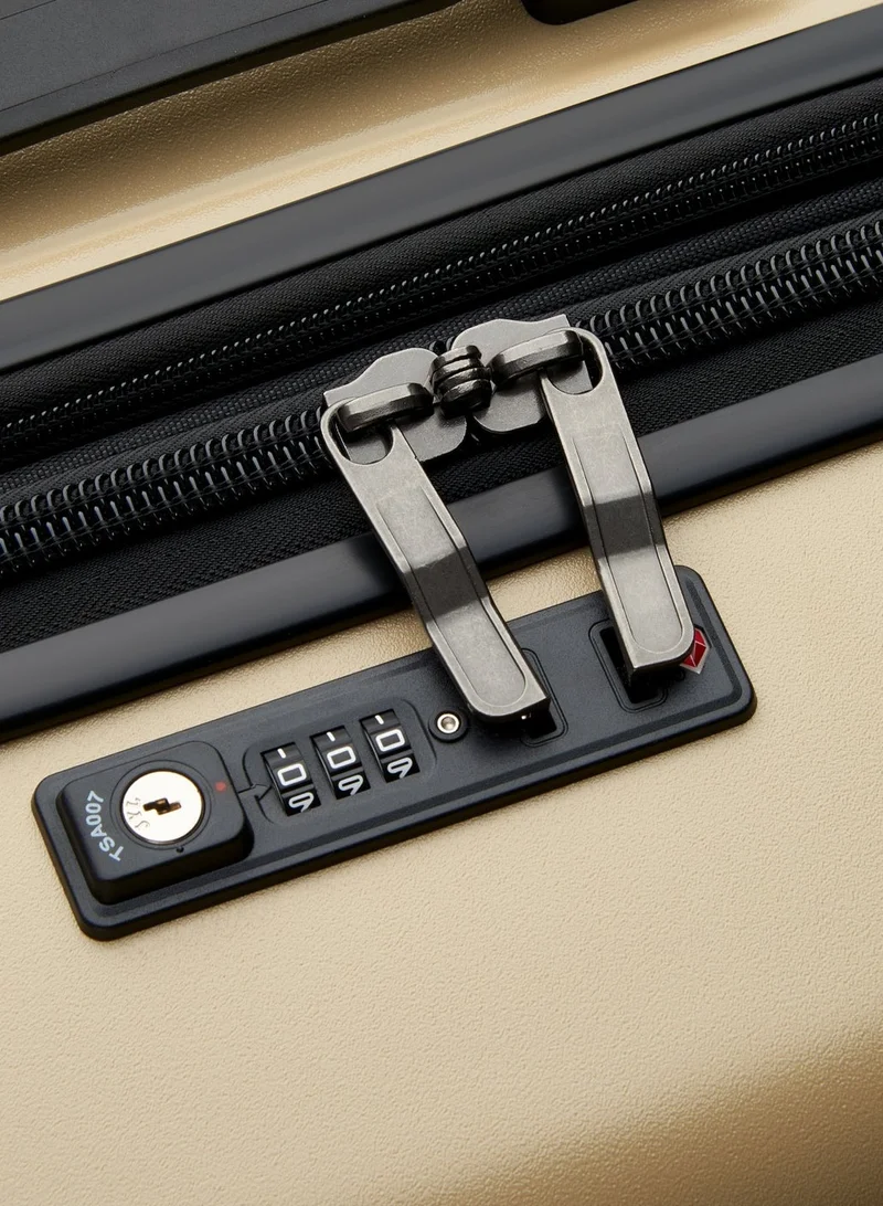 Jeep  Jh002B 80 cm Hardcase 4 Double Wheel  Expandable Check-In Luggage Trunk Warm Sand  | Best Price UAE