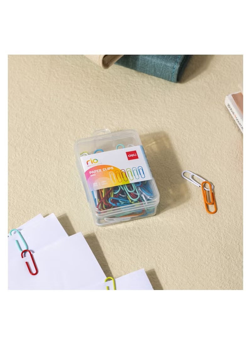 Deli 100-Piece Paper Clip Set Multicolour  - Image 2