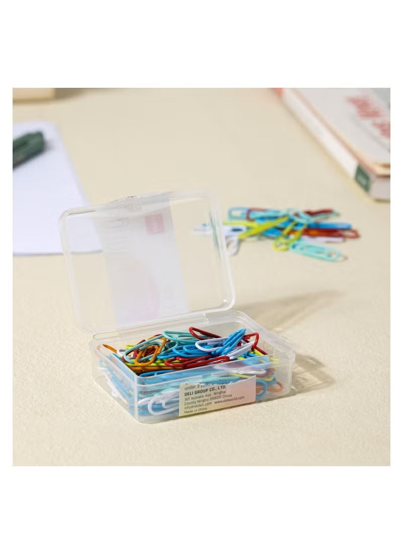 Deli 100-Piece Paper Clip Set Multicolour  - Image 4