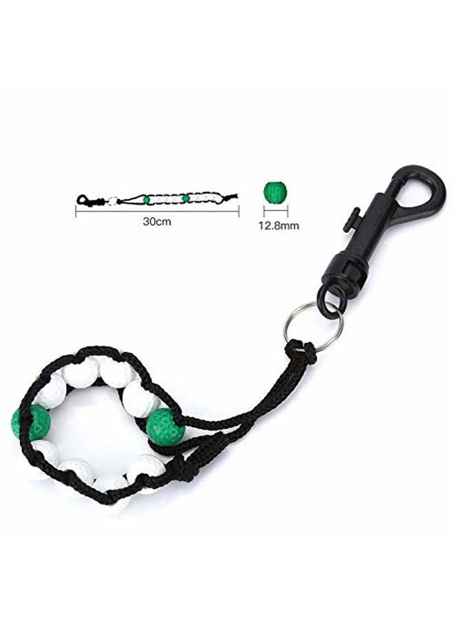 Seacloud 4Pcs Golf Beads Score Counter Stroke Count with Clip Keeper Putting Score Counters Hook to Belt Bag - Image 3