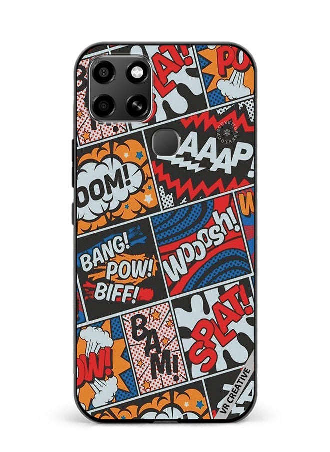 VR CREATIVE - Protective Case Cover For Infinix Smart 6 Pop Art Design Multicolour - Image 1