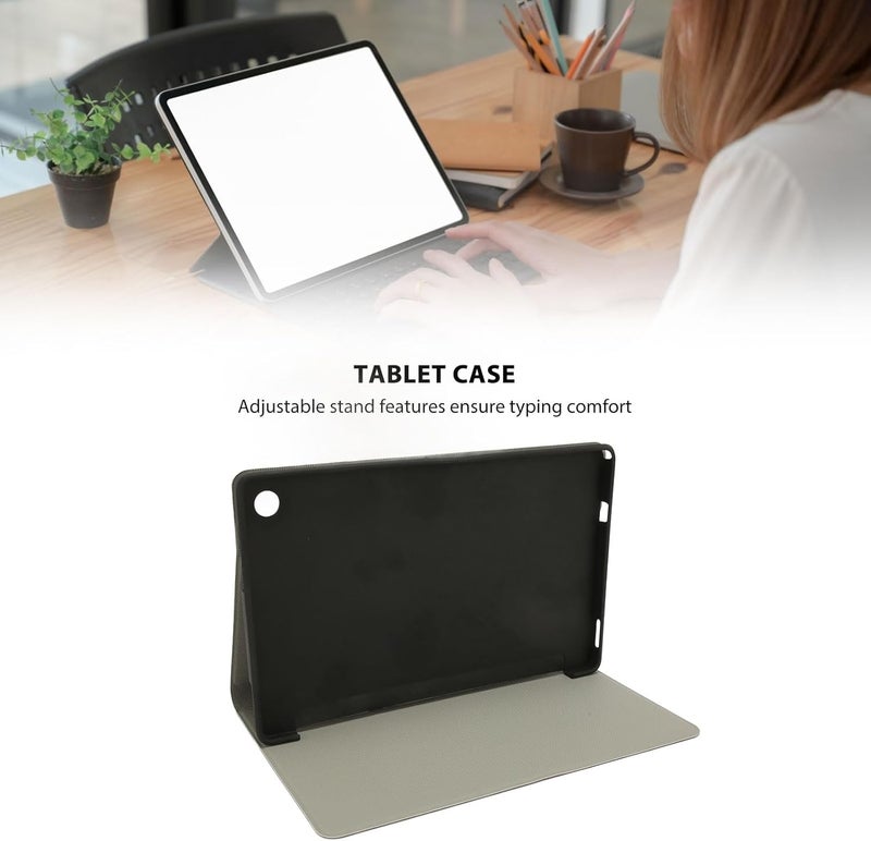 كلاراكو حافظة جلدية لجهاز Cpad Iplay50 اللوحي، مزودة بغطاء صلب ومنظم للجيب، وحافظات جلدية بتصميم محفظة (رمادي) - Image 4
