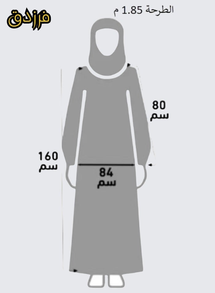 Farazdaq Wide and comfortable women's prayer sheet, excellent cold material - Image 3