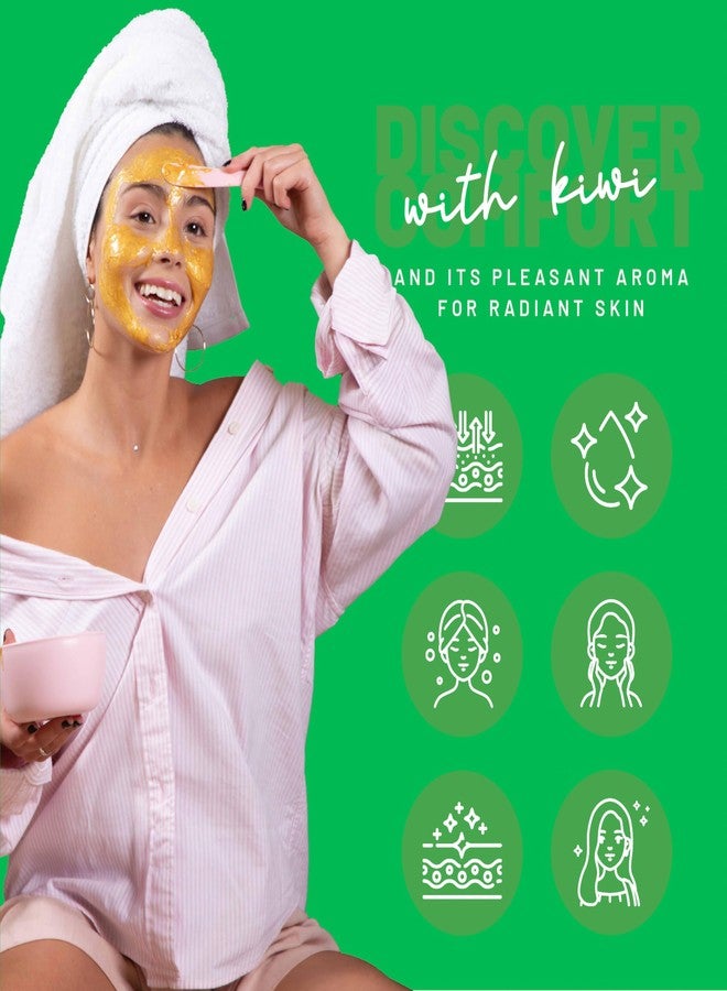 BRÜUN Peel-Off Kiwi Jelly Mask for Face Care – A 23 fl oz Rubber Mask Jar for 30 to 35 Treatments – A Skin Care Moisturizing Gel Mask of Spa Set for Men, Women and Adults - Image 2