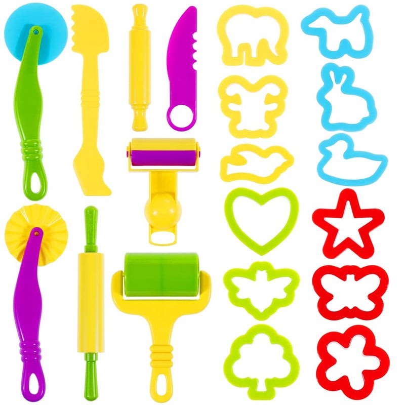 Lictin Clay Dough Tools Kit (Multicoloured) - Image 1