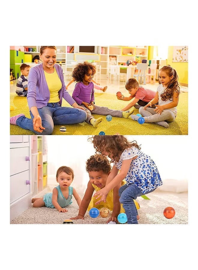 زيفانا 10 قطع من كرات النطاط لتخفيف التوتر على شكل كواكب المجموعة الشمسية، ألعاب تعليمية على شكل كواكب وكرات فضائية 6.3 سم/7.6 سم - Image 5