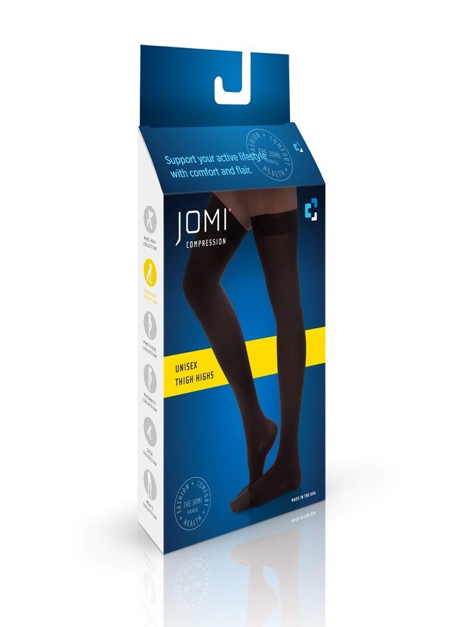 JOMI COMPRESSION Thigh High Collection, 20-30mmHg Premiere Closed Toe Made In USA 240 (Large, Black) - Image 4