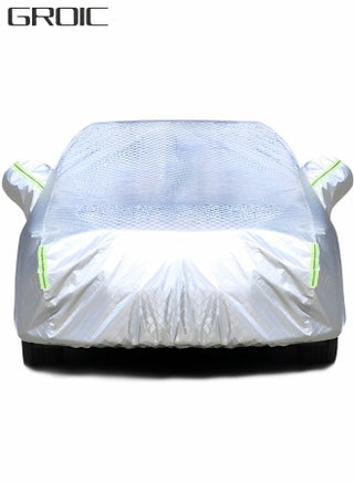 Multi-Layers Car Cover Waterproof All Weather for Automobiles, Outdoor Full Cover Windproof, Sand proof, Rain proof, UV proof Car Covers with Zipper Door Car Protection White, YXL - pzsku/Z899F0BB625255DC9869AZ/45/_/1721617843/ceb1a5b5-d8c9-477b-9e60-46dbe67a30dd