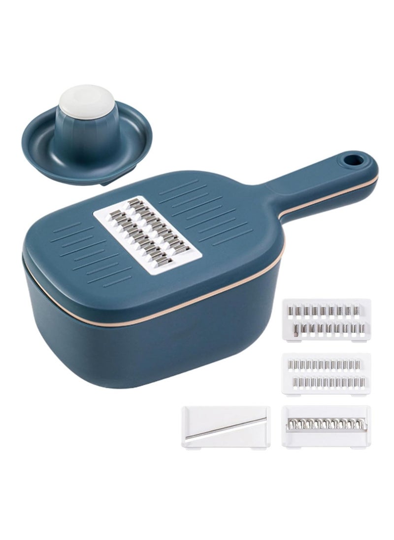 Generic Mandoline Slicer - Vegetable Spiralizer, Veggie Fruits Slicer Set | Multi Blade Kitchen Gadgets Chopper Organizer  - Image 1