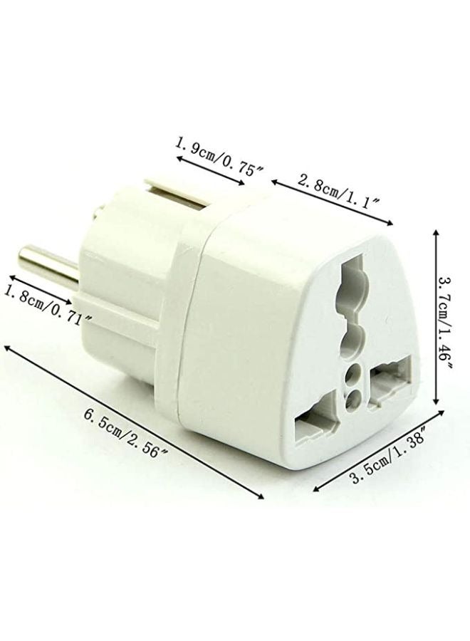 Power Adapter Converter Useful Socket Plug Europe Universal Power Adapter UK US AU to EU Travel Converter - Image 2