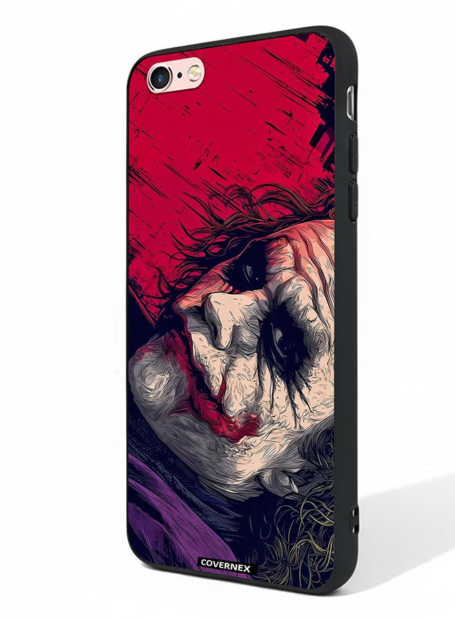 Covernex Apple iPhone 6 Protective Case Cover Printed Featuring Textured Joker Portrait - Image 1