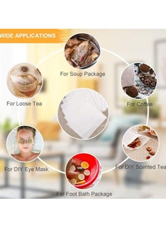 Spaceshoop Disposable Drawstring Filter Empty Paper Tea Bags  100 pieces  - Image 3