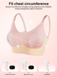 URbazaar 2-Pcs Hands Free Pumping Bra, Adjustable Breast-Pump Holding and Nursing Bra  - Image 5