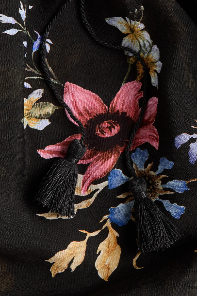 H&M  Printed tie-detail dress for Women | Best Price UAE