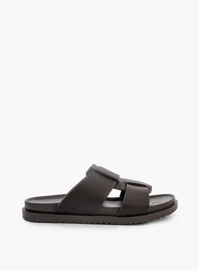 LBL by Shoexpress Textured Slip-On Comfort Sandals