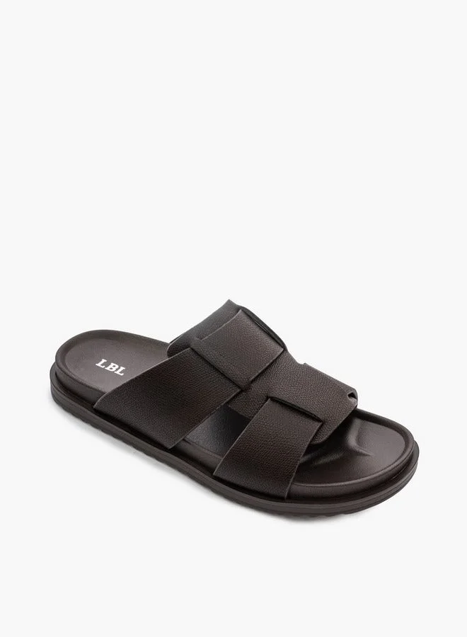 LBL by Shoexpress Textured Slip-On Comfort Sandals