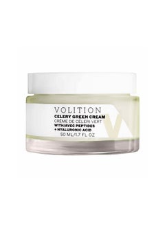 VOLITION Volition Beauty Celery Green Cream with Peptides + Hyaluronic Acid | Lightweight Oil-Free Facial Moisturizer | Minimizes Pores, Improves Firmness & Visibly Reduces Lines & Wrinkles  - Image 1
