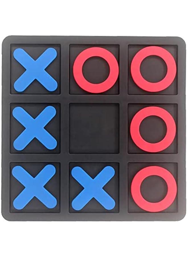 Tic Tac Toe Board Game,Tic Tac Toe Family Game, Classic Board Game, Classical Family Board Game,Children's Tic Tac Toe Game, Plastic tic tac Toe Game, Board Size 15 X 15 cm - Image 1