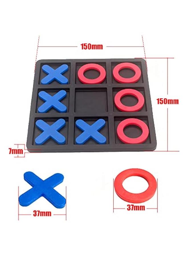 Tic Tac Toe Board Game,Tic Tac Toe Family Game, Classic Board Game, Classical Family Board Game,Children's Tic Tac Toe Game, Plastic tic tac Toe Game, Board Size 15 X 15 cm - Image 3