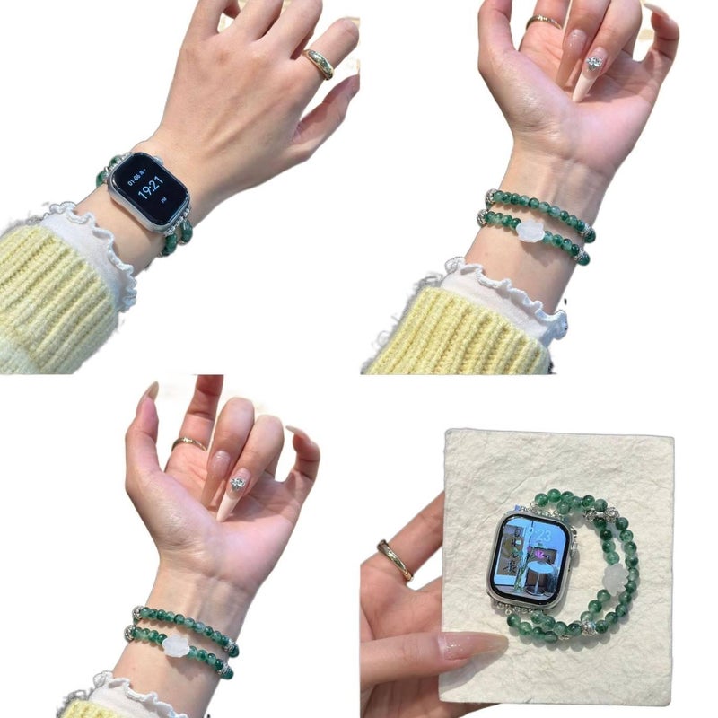 سوار ساعة ذكية متوافق مع Apple Watch 38/40/41mm بملاءمة قابلة للتعديل وحزام بديل للاستخدام اليومي باللون أسود قابل للتعديل 18cm - NOVA - Image 2